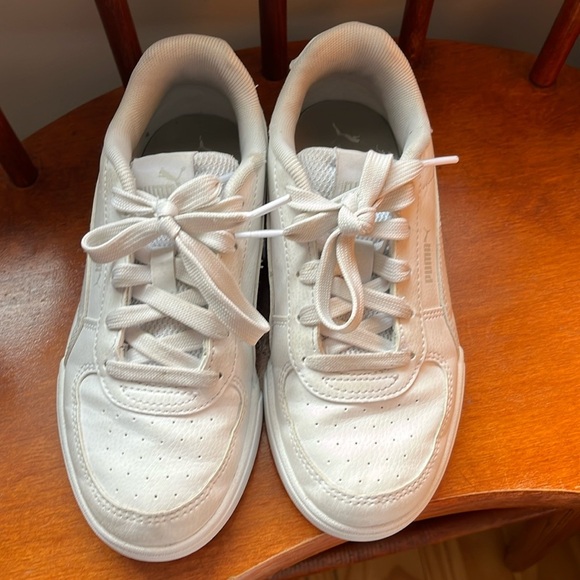 PUMA Children's Caven Jr White Sneaker Size 2C - Picture 9 of 12